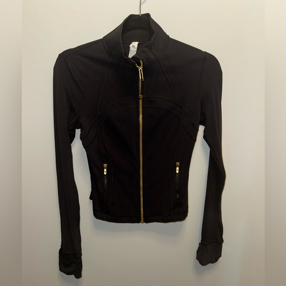 Lululemon Define Cropped Jacket - Black/Gold - Picture 2 of 4